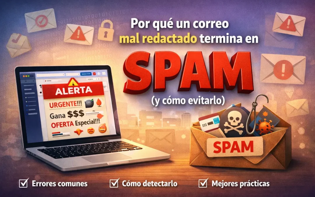 Por qué un correo mal redactado termina en spam (y cómo evitarlo): guía práctica para mejorar tu entregabilidad